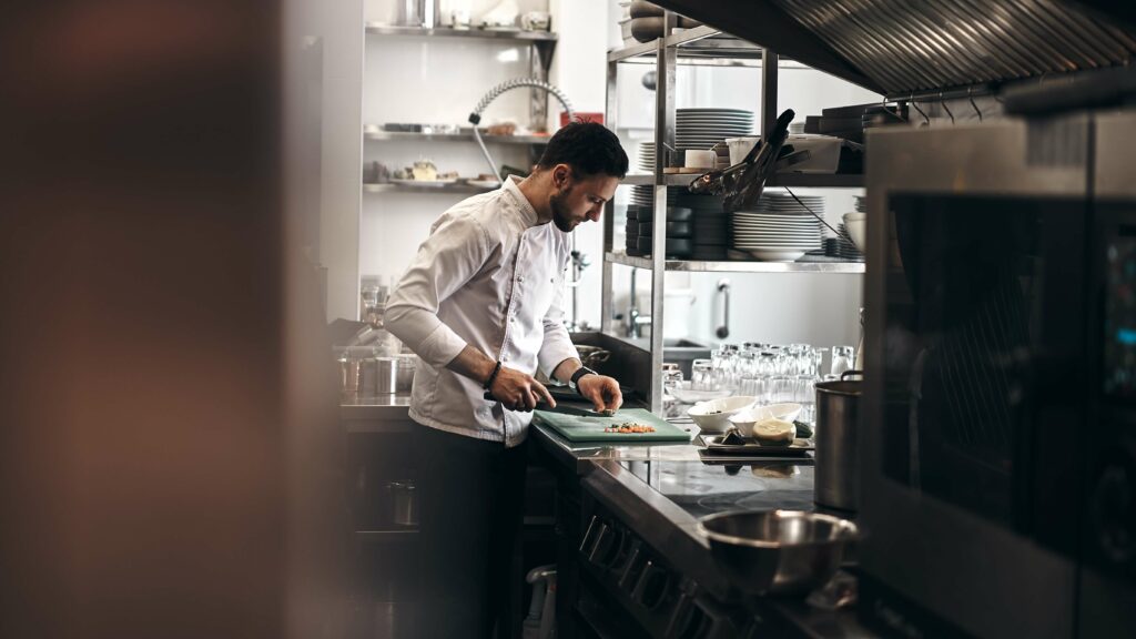 Chef working in a Virtual Restaurant