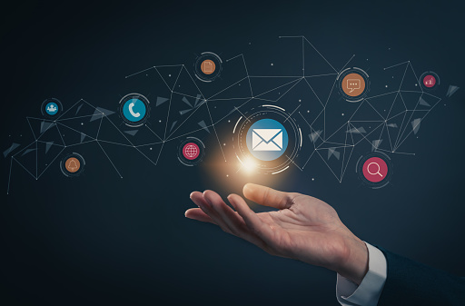 The growth of business is seen through sms and email marketing.